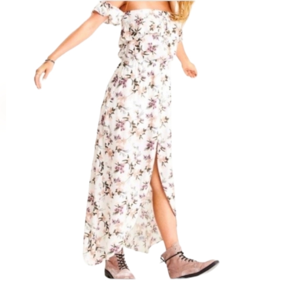 American Eagle ruffled summer maxi dress S